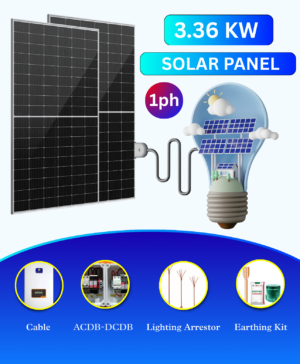 3.36 kw tata solar on grid solar system